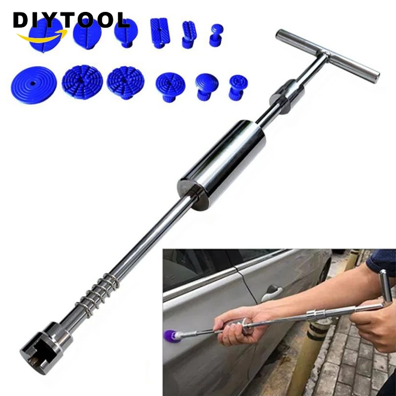 Съемник для ремонта вмятин автомобиля присоска удар 2 в 1 скользящий Молоток