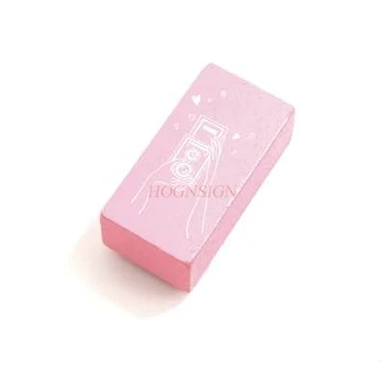 

Beautiful Girl's Daily Series Pink Girl Heart Hand Book Decorated Rubber Wood Seal