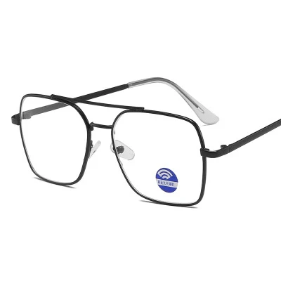 Компьютерные круглые оправы с принтом очки женские лучи излучения Gamin очки оправы металлические унисекс анти-голубые Легкие мужские очки с оптической оправой - Цвет оправы: Black