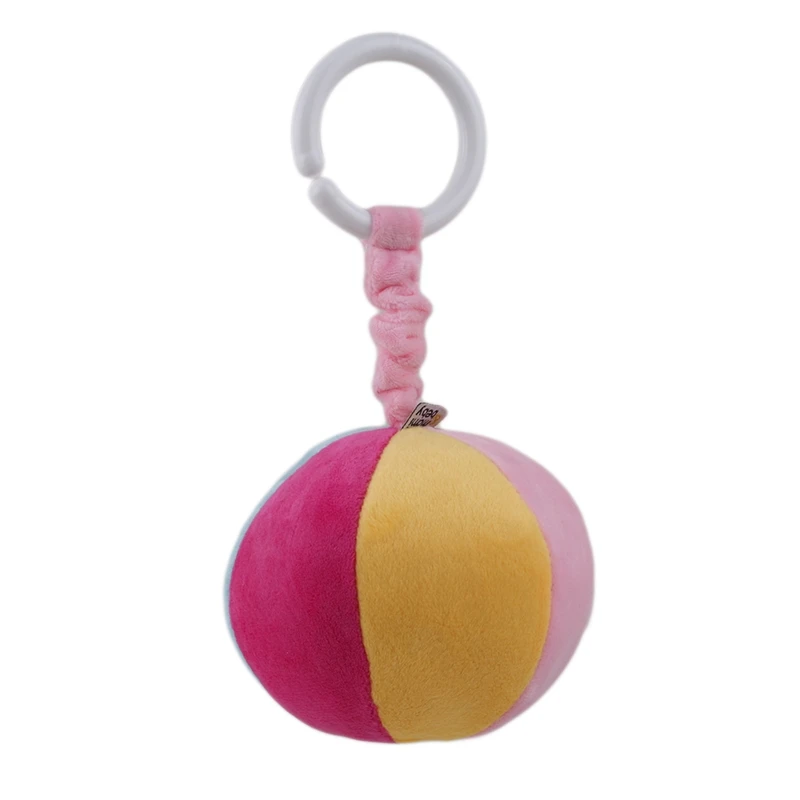 Детские Разноцветные Милые мячи, мягкие кольца, колокольчики, мячи для раннего развития, музыкальные мячи для новорожденных, Детские Подарочные Мячи