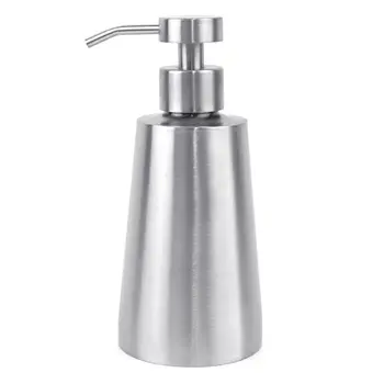 

350ml Stainless Steel Soap Dispenser Conical Bottle Pressing Foam Bottle Squeeze Frothing Bottle Bathroom Kitchen Lotion Pump