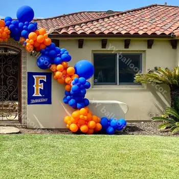 

Halloween DIY Balloon Garland Arch Kit Pastel Latex Navy Blue Orange Balloon Wedding Birthday Baby Shower Gender Party Decoratio