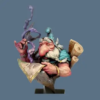 

50mm Resin Bust Of The Dwarf Magician Model Kit O6O5
