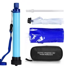 Открытый очиститель воды Портативный прочный активированный уголь Кемпинг Пешие Прогулки аварийное спасение безопасный очиститель воды фильтр