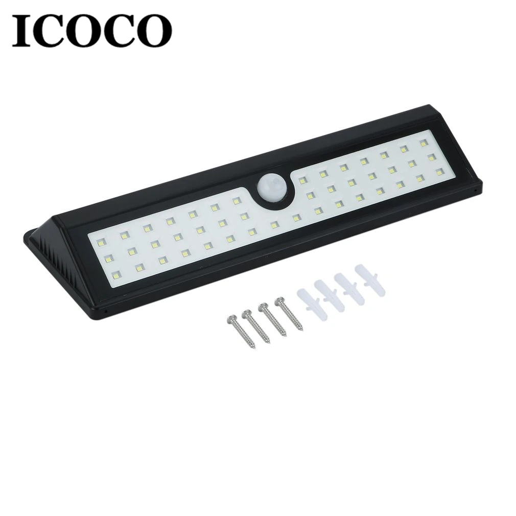 ICOCO 20/32/42/45/62/92 светодиодный солнечный Мощность движения PIR Сенсор настенный светильник аварийного энергосбережения Безопасности Светильник для приготовления пищи на воздухе Водонепроницаемый