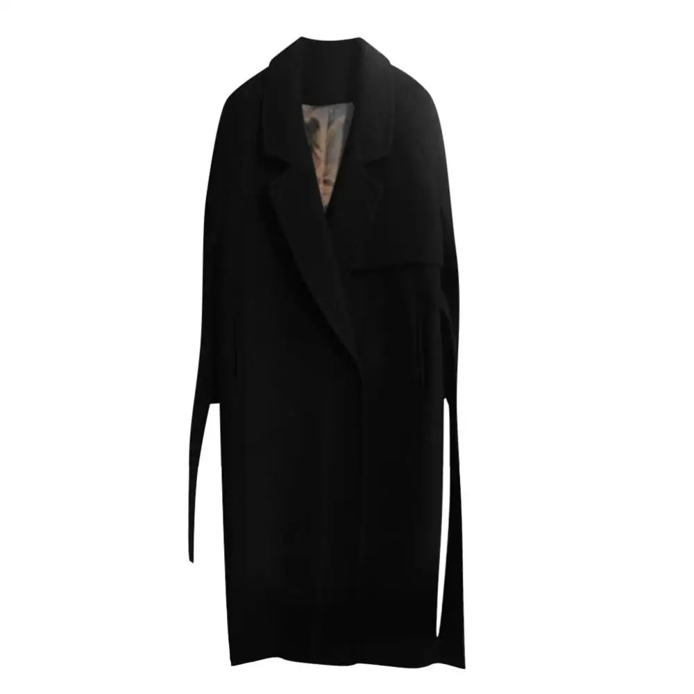 Кашемировое шерстяное Женское пальто зимнее 2019 искусственное модное