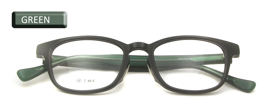 Маленькие ацетатные очки, оправа для глаз, женские квадратные очки по рецепту, мужские и мужские оправы для близорукости, Азиатский корейский стиль, очки - Цвет оправы: glasses black green