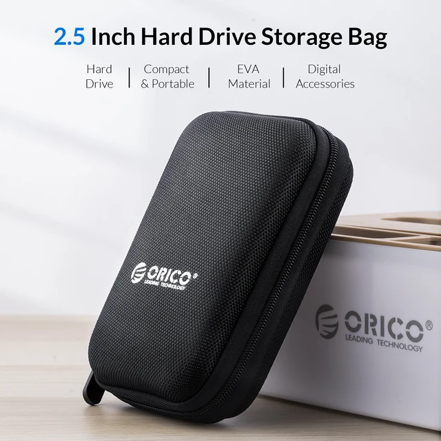 Protect and store your external portable hard drives with the ORICO HDD Box Bag Case, a portable and stylish solution with superior protection and travel-friendly design.