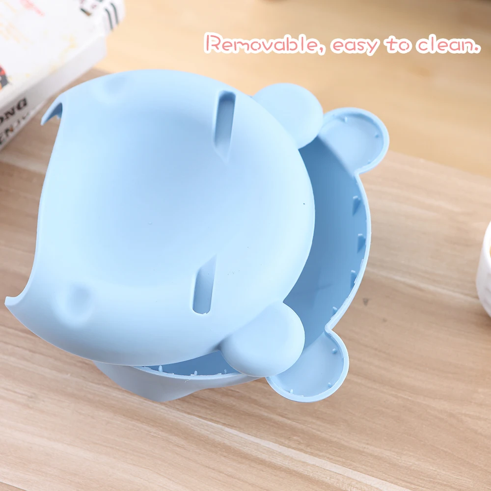 Double Layer Fruit Plate with Cellphone Stand Holder Snacks Seeds Dish Container Storage Box