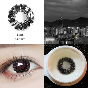 

For myopia Beautiful Pupil Color Contact Lenses Prescription Female Path 14.5mm Cute Multicolor Party Gift Cartoon Girl Cosplay