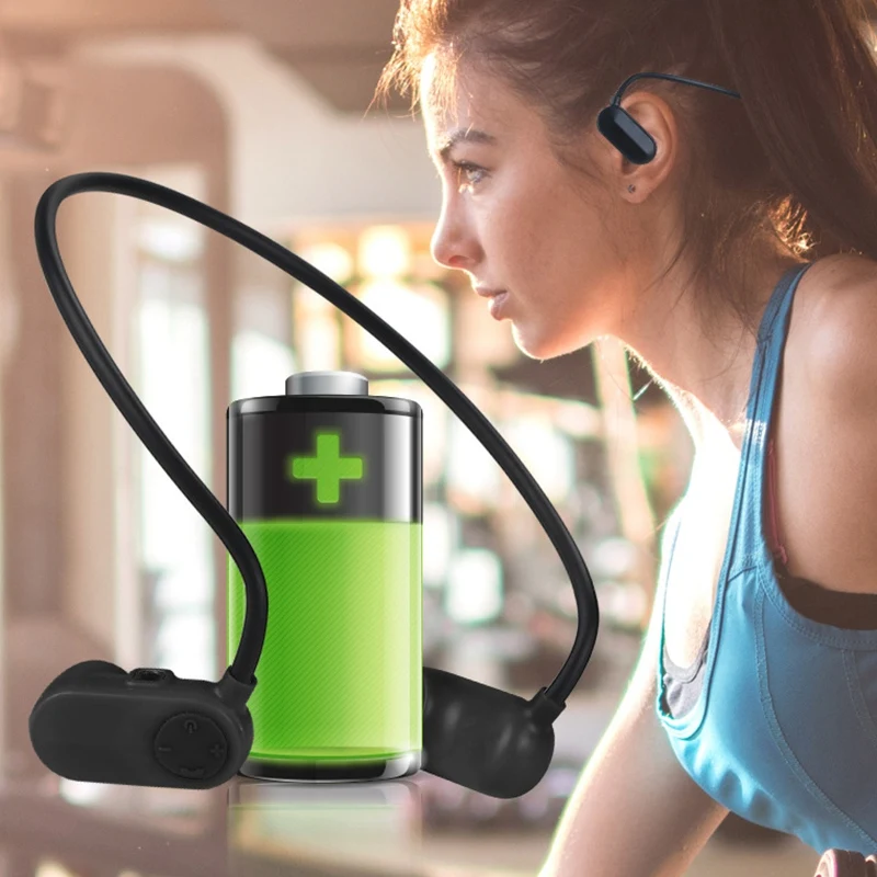 IPX8 водонепроницаемый HiFi костной проводимости Bluetooth 5,0 с MP3-плеером для спорта на открытом воздухе наушники гарнитура музыкальный плеер для плавания(16