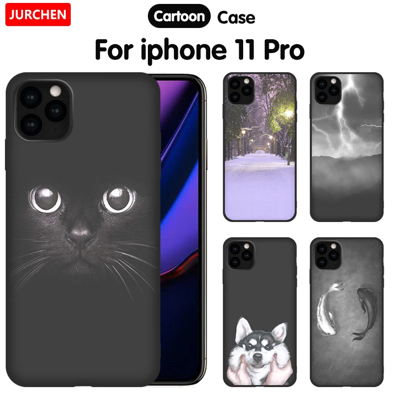Custodia Morbida In Silicone Jurchen Per Apple Iphone 12 11 Pro Max Custodia Cover Posteriore Per Cartoni Animati Per Iphone 12 Mini 12Pro Max Custodi