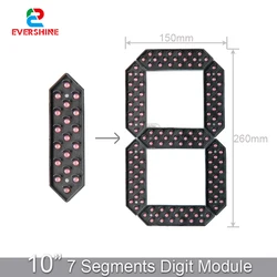 Painel digital de led para estação de gasolina, à prova d'água, 7 segmentos, 10 10 lâmpadas, preço eletrônico, combustível, sinal de temperatura