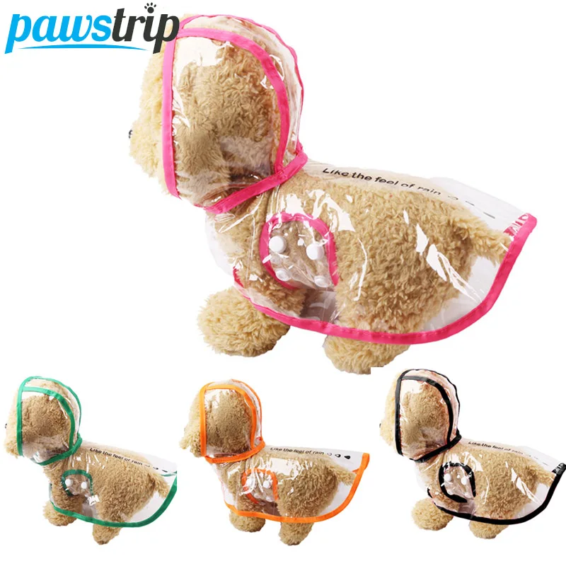 Pawstrip Pet Dog дождевик водонепроницаемая куртка для собак Щенок прозрачная