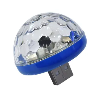 

LED USB Mini Voice Activated Crystal Magic Ball Led Stage Disco Ball Projector Party Lights Flash DJ Lights