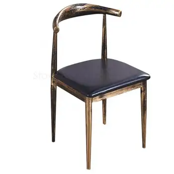 

Retro croissant chair theme western restaurant fast food table dining snack restaurant dessert tea shop table and chair combinat