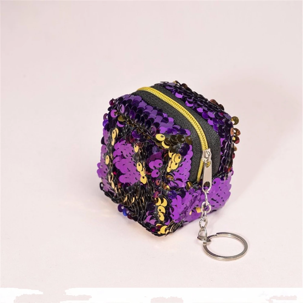 Purple Новинка; модные женские туфли мини кошелек, клатч на молнии чехол Портативный Для женщин oin кошельки Сумки держатель для карт ключи наушники сумки - Цвет: Purple