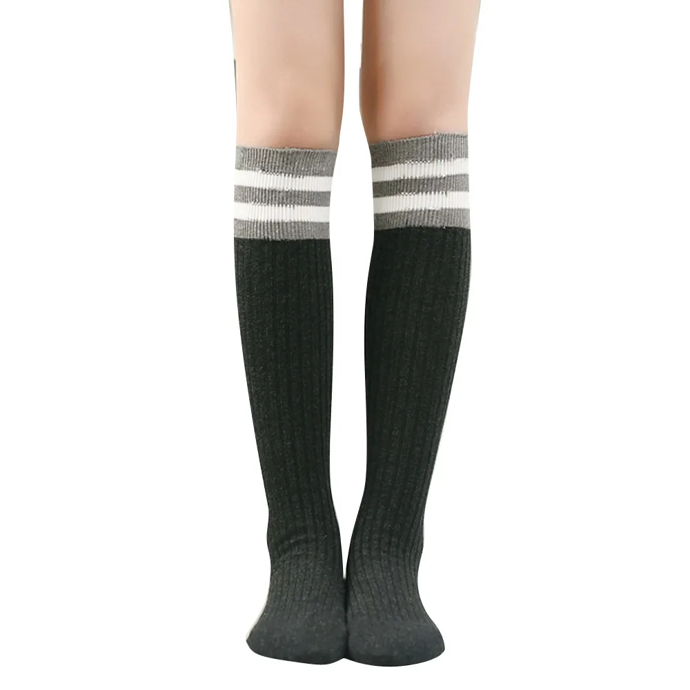 Детские гетры в полоску в консервативном стиле; calcetines divertidos; удобные calcetines altos Funky calcetines; женские длинные