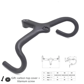 

2019 new complete Corbon UD Road Guidance Bicycle Integrated Car 40 42 44cm of carbon Road Bicycle Bar GoPro lantern bar