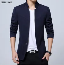 

Mens Slim Fit Blazer Chinese Stand Collar Suit Jacket Solid Black Blue Red Grey China Style Men Casual Blazer Plus Size 3XL 5XL