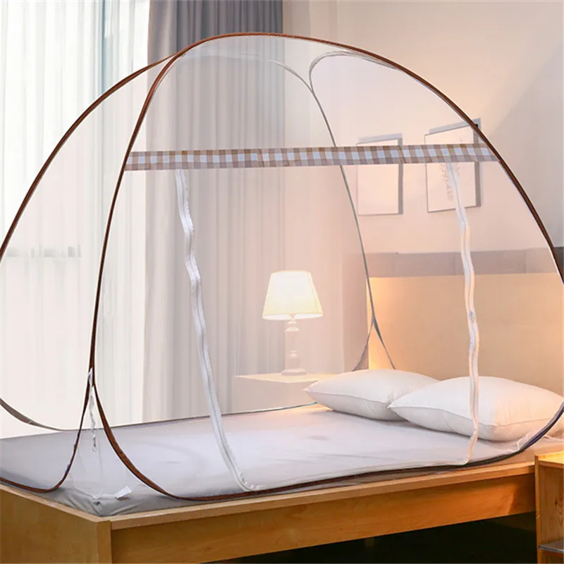 Mosquito Net Polyester Zipper Single Door Netting Tent Mongolian Yurt Lace Cover 