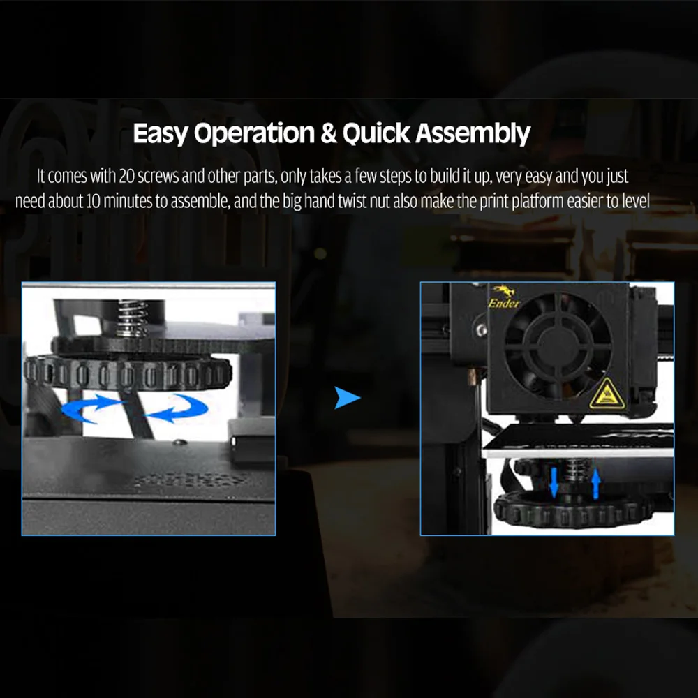 Creality 3D Ender-3 3d принтер Ender-3 обновленная версия 3d принтер v-слот для восстановления питания печать DIY KIT