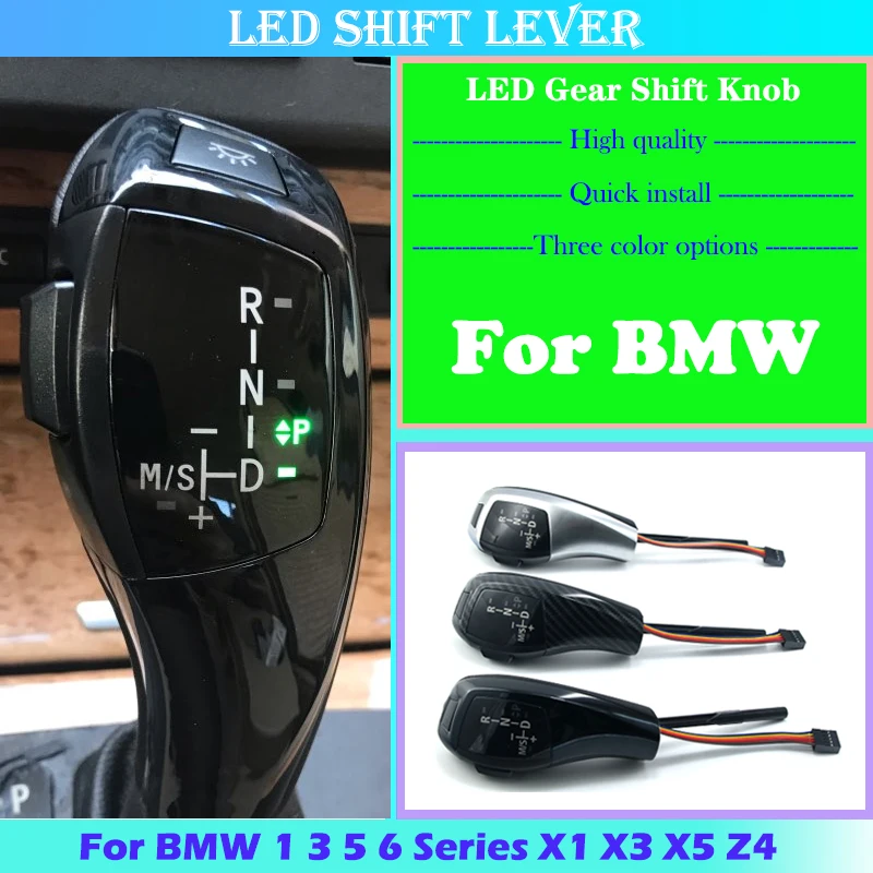 LED Gear Shift Knob Shifter Lever Accessories for BMW 1 3 6 5 Series E38 E39 E46 E60 E61 E63 E64 E81 E82 E83 E84 E90 E91 E92 E93