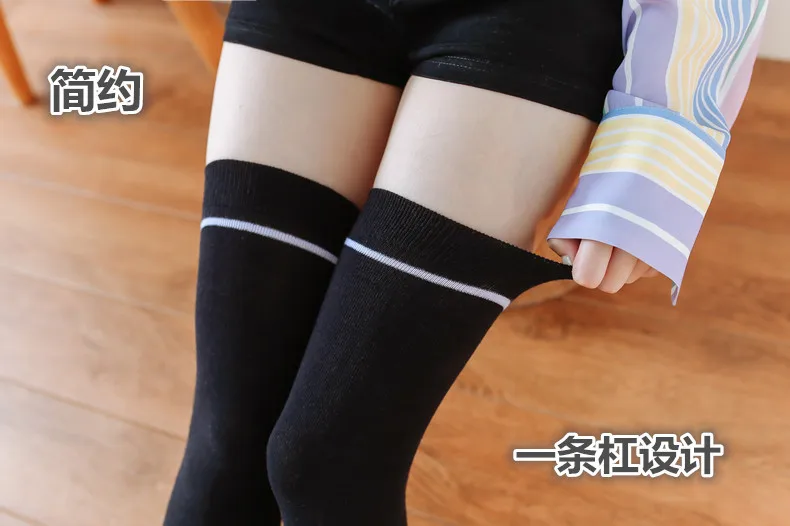 Back to school girls opaque knee high socks Aurellie 3PACK NAVY 