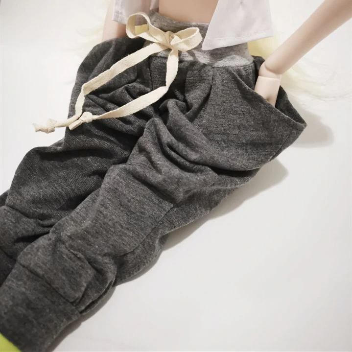 1 шт., bjd, Одежда для кукол, штаны для 1/3 1/4, серые спортивные штаны-шаровары, модные аксессуары для кукол bjd