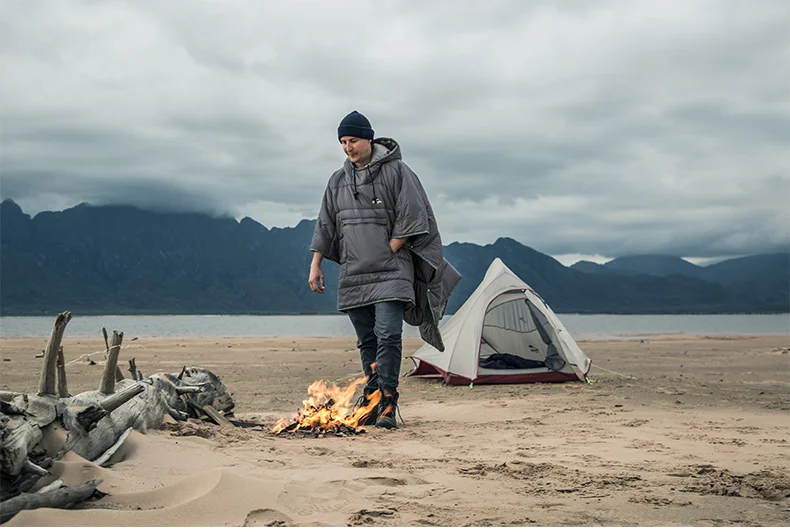 Sleeping Bag Hoodie Poncho for outdoor adventures