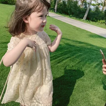 

2020 Korea Style Girls Floral Dress Summer Fashion Girls Dresses 2-7 Years