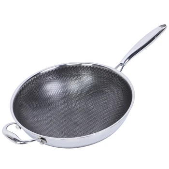 

Multi-Function 304 Stainless Steel Frying Pan Nonstick Frying Baking Pan Cooking Pot Kitchen Utensils Cookware 32cm