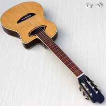 Твердая ель Топ фламенко Классическая гитара cutway тонкий корпус электрическая гитара фламенко 39 дюймов натуральный цвет классическая гитара ra с эквалайзером