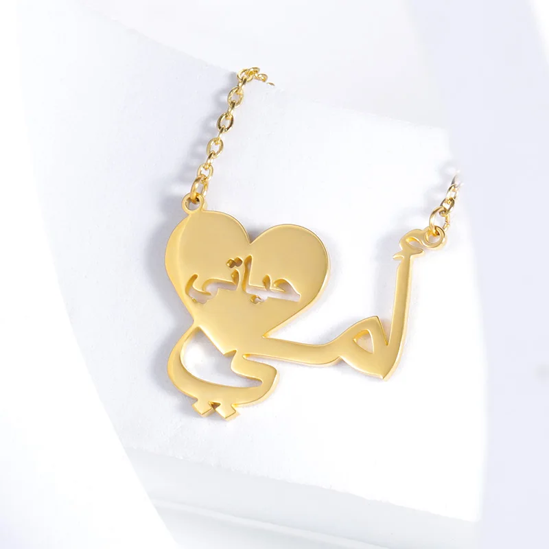 Simple Mama Letter Pendant Necklaces For Mother Golden Stainless Steel Mom Name Choker Necklaces Collier Charming Mother's Gifts