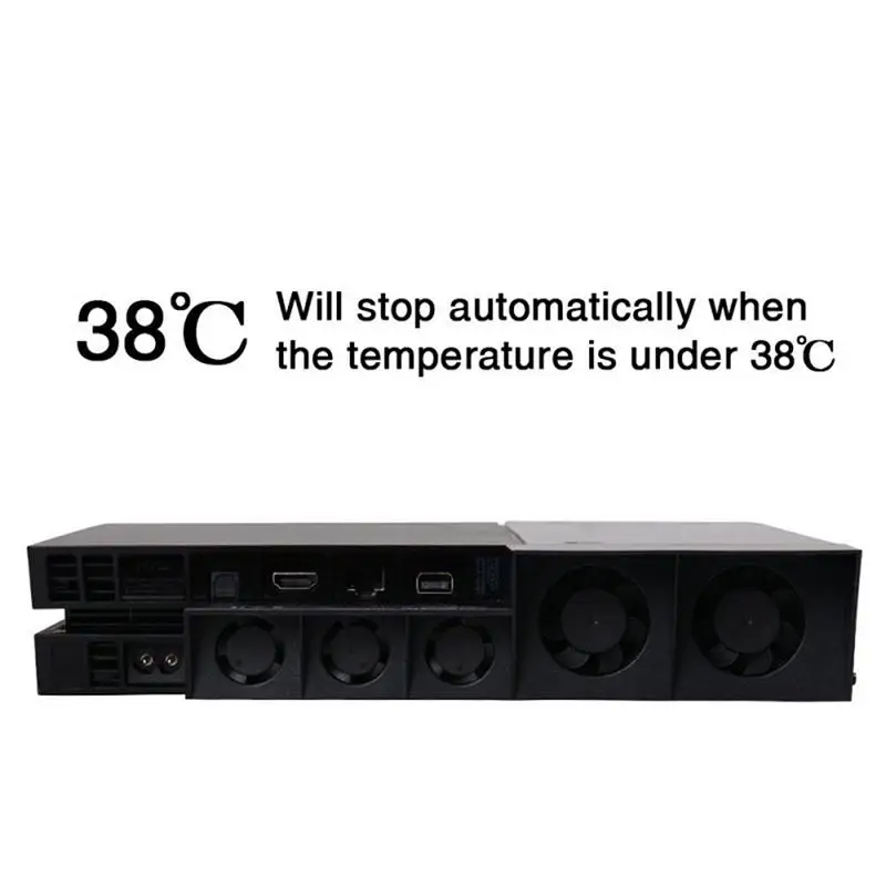 Для PS4 консоль кулер, охлаждающий вентилятор Studyset PS4 USB внешний 5-вентилятор супер Turbo Контроль температуры консоли Playstation 4
