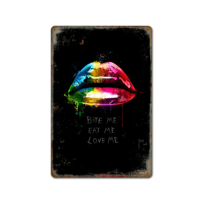 Постер на стену с надписью Eat Me Love Me|Таблички и знаки| |