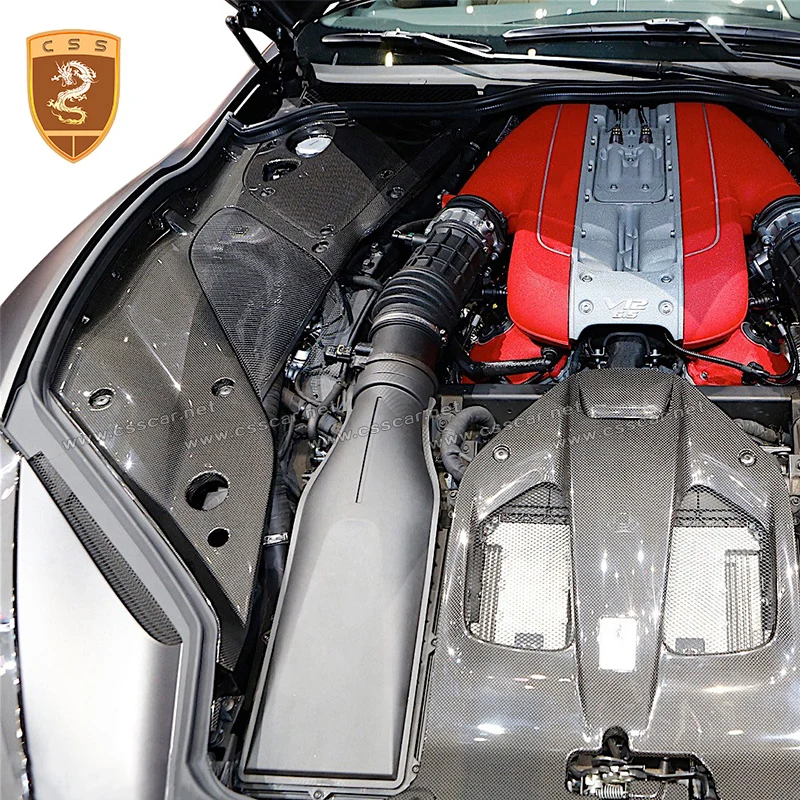 Настоящий двигатель из углеродного волокна для салона, подходит для Ferrari 812 OEM Стиль Авто модификация Углеродные автомобильные аксессуары