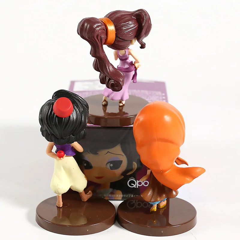 Q Posket персонажи маленький Megara ПВХ Фигурки игрушки Qposket куклы 3 шт./компл.|Игровые