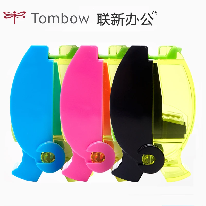 

2pcs Japanese TOMBOW Ippo Series with Storage Pen Scrap Storage Mini Pencil Sharpener SM-IP Scrap Storage, Easy To Carry