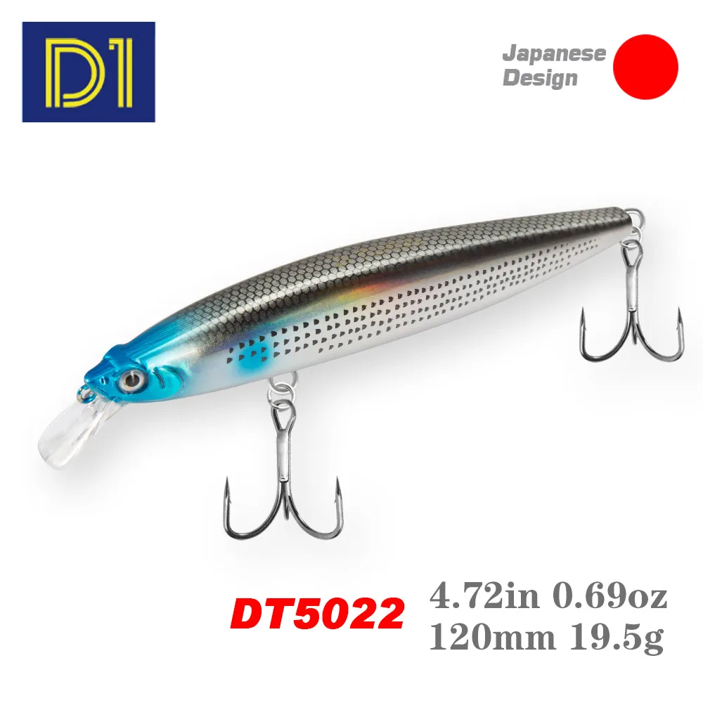 Leurres Minnow à Descente Lente WASAGA - 9.3g Et 12.8g Pour Brochet, Achigan, Truite, Eau Douce/salée