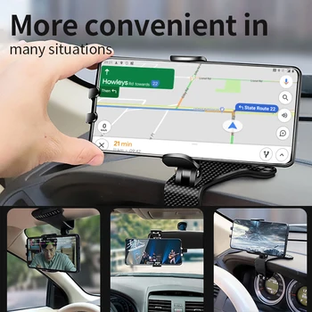 

1pc Car Phone Holder Universal Cell Phone GPS Car Dashboard Mount Phone Holder Stand Hud Clip On Cradle Phone Bracket