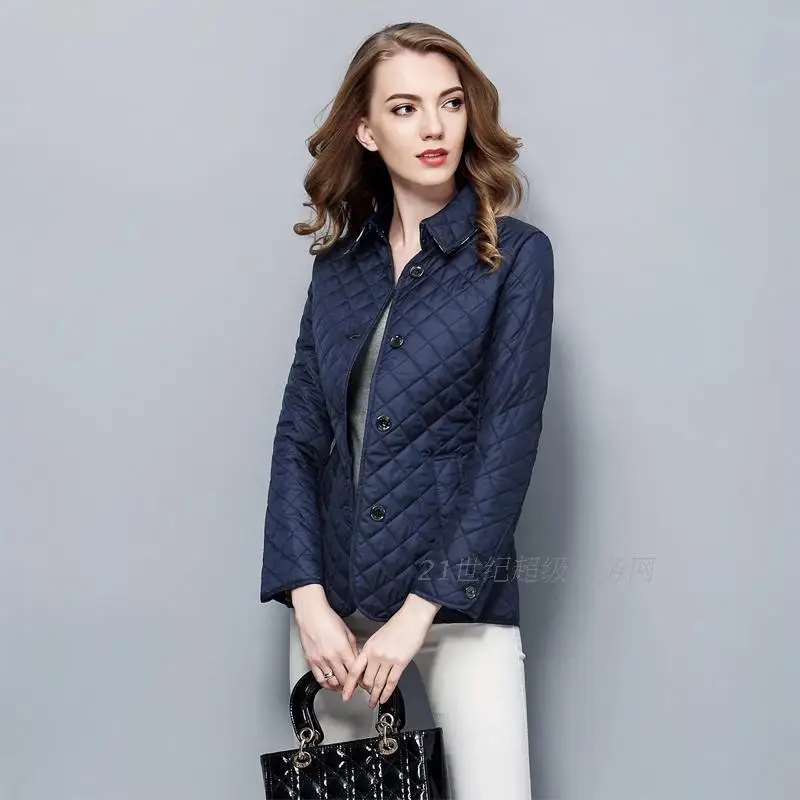 Зимняя куртка, пальто для женщин и куртки Veste Femme, парка для женщин, пальто, однобортное, приталенное, Veste Femme, женская верхняя одежда - Цвет: Dark Blue
