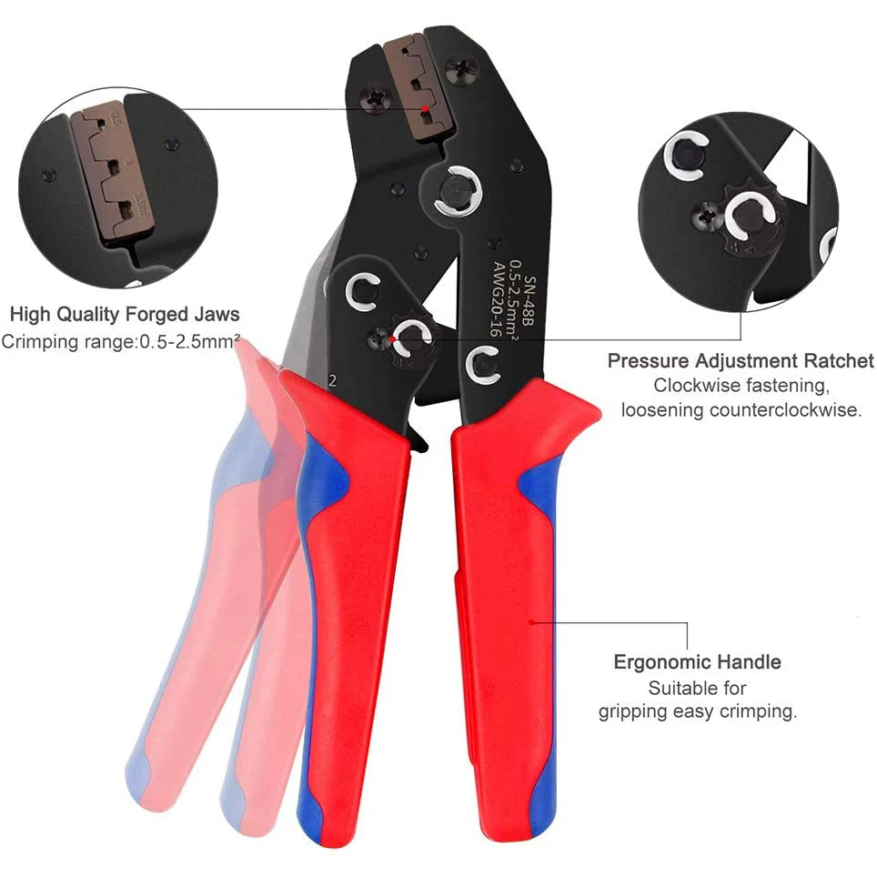 Isolado, Terminais Crimp, Conector Envoltório de Fio,