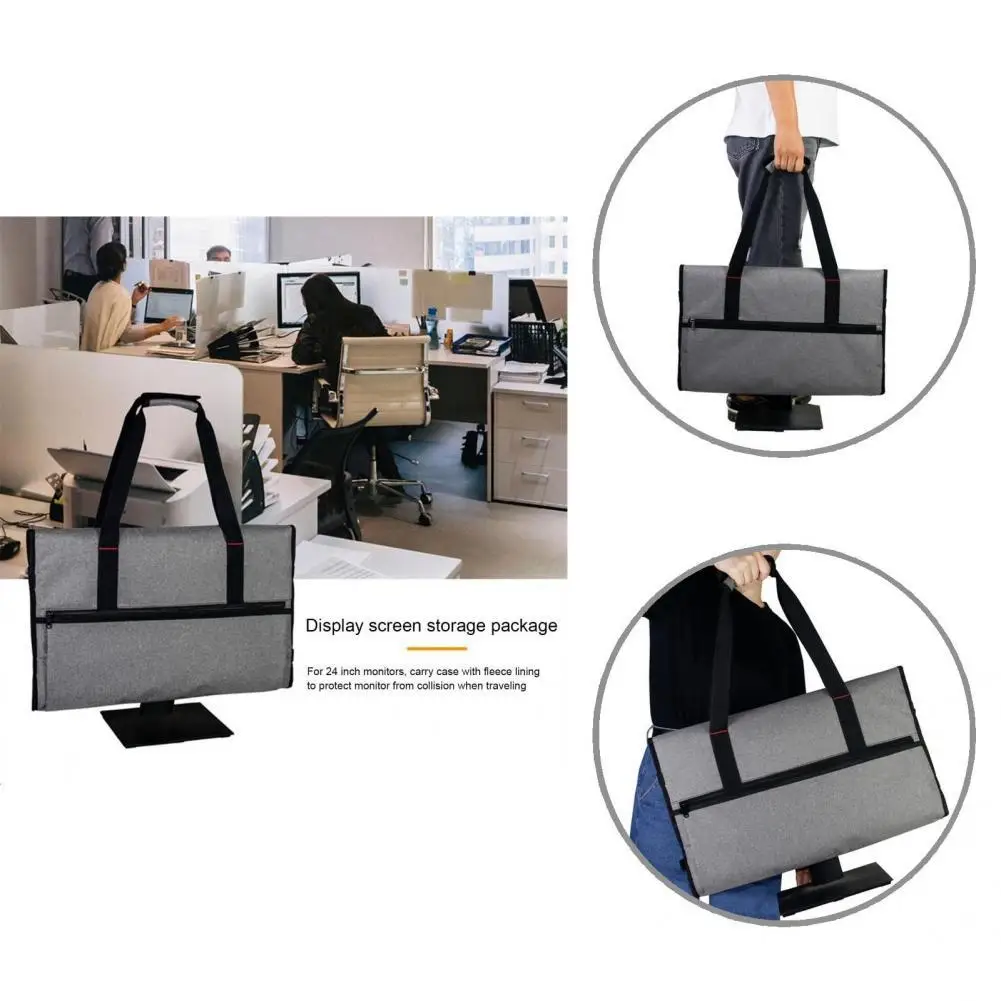 

Unique Waterproof Side Pocket Screen Carrying Bag Monitor Carrying Case Anti-slid Handle Anti-wear