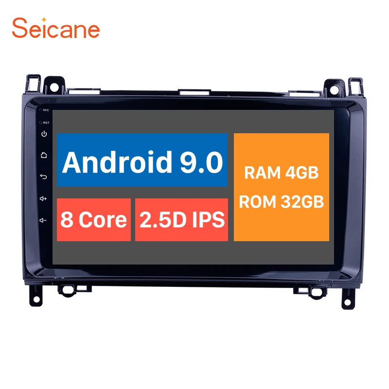Seicane 9 "Android 8,0 HD Автомобильный gps радио для 2004-2012 Mercedes Benz W169 A150 A160 a170 A180 A200 с 4 ГБ + 32 ГБ