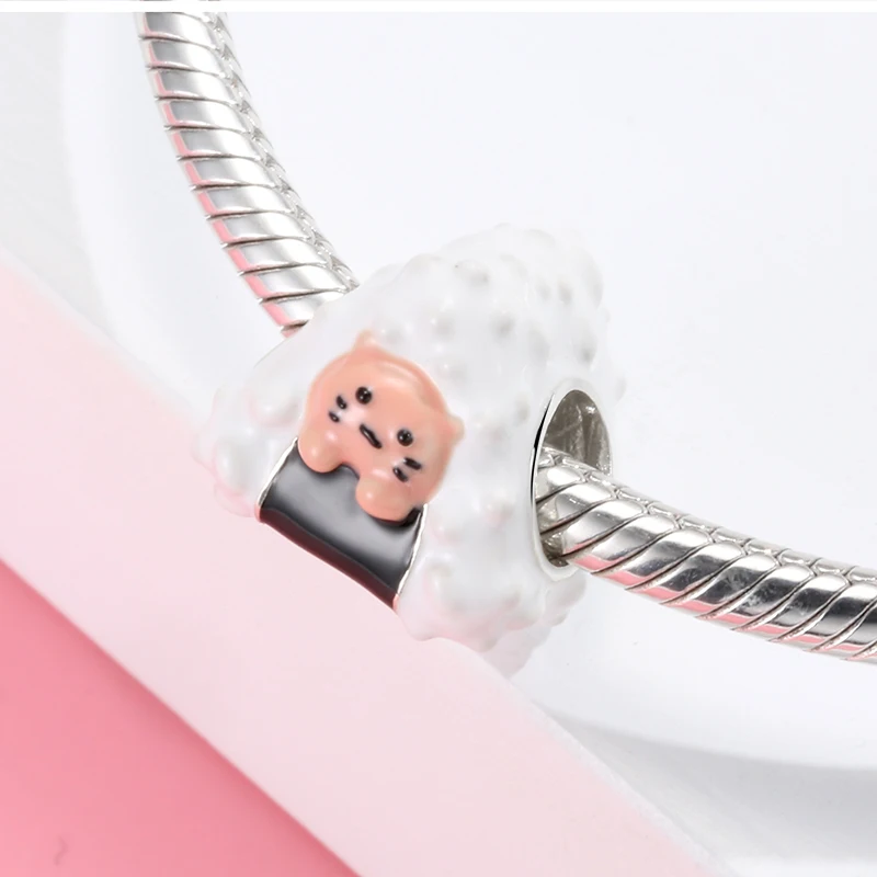 cultura de estilo japonês desejos quentes encantos contas de metal para as mulheres prata esterlina charme jóias para pulseira presente