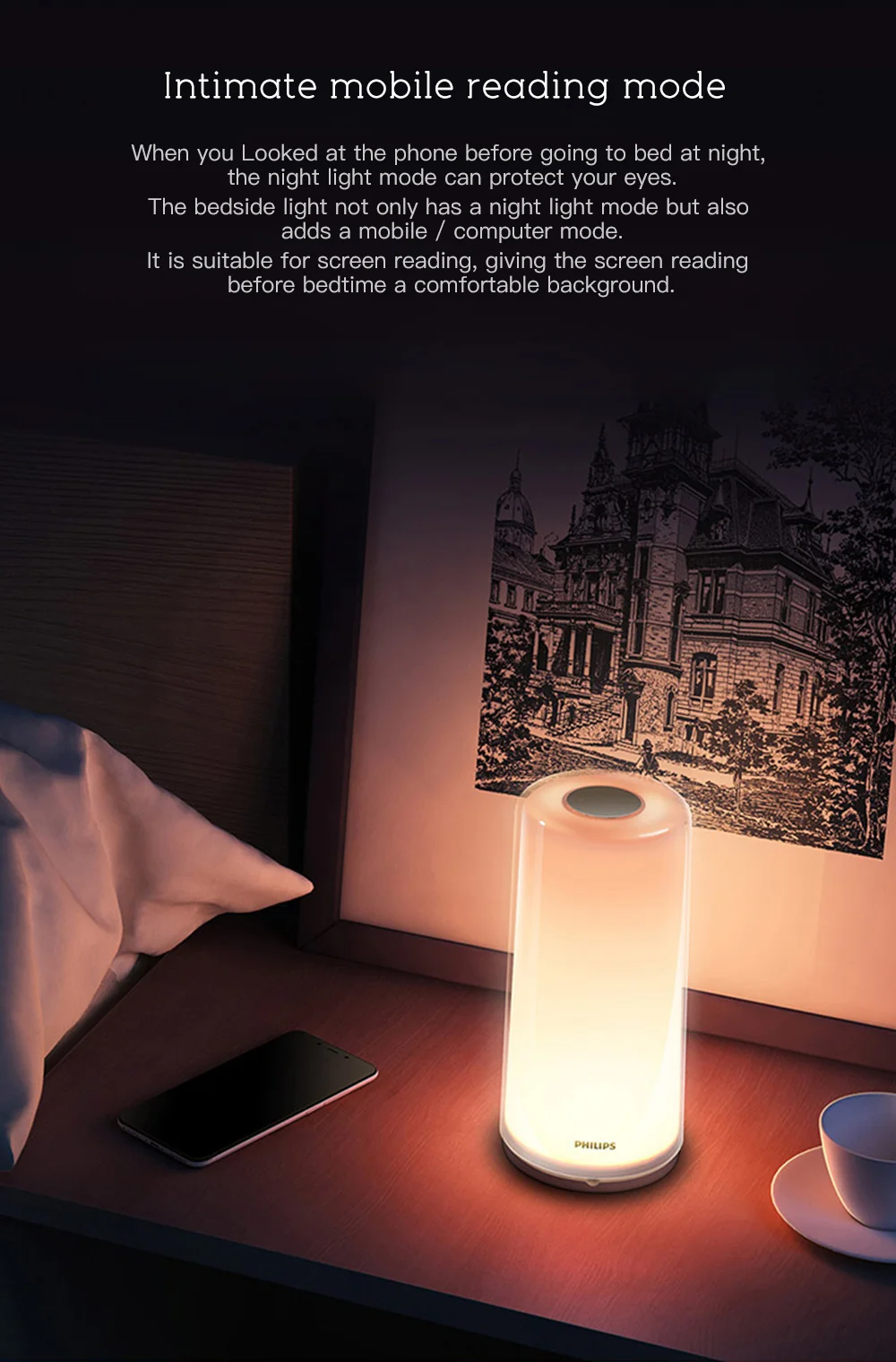 Xiaomi Mijia Smart Bedside Light Philips Bedside Lamp Led Light Dimming Night Light Usb Charging Wifi Bluetooth Mi Home App Smart Remote Control Aliexpress