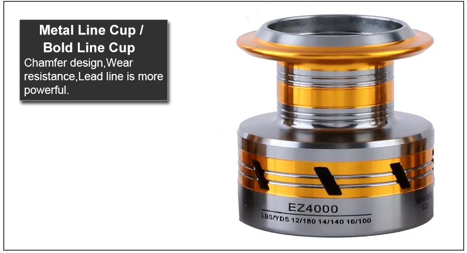 GLUREE Fishing Spinning Reel Carp Fishing Reel 12BB 5.21 Metal Line Cup LeftRight Handle FreshSaltwater Wheel EZ1000~EZ6000 (13)