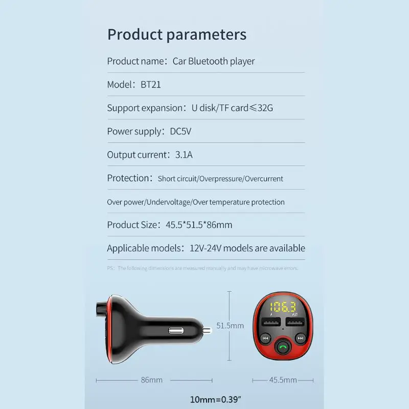 Автомобильный MP3 Bluetooth музыкальный плеер двойной USB3.1 телефон быстрое зарядное устройство U диск TF карта Автомобильный плеер