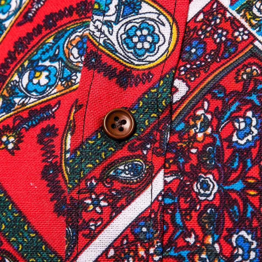 Мужская пляжная гавайская рубашка Весна Осень VogueMen рубашки Slim Fit с длинным рукавом мужская одежда VogueCamisas Masculina уличная